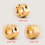 Handmade Gold Plated Stainless Steel Ball Stretcher Weight Scrotum Stretcher Extreme - Image 9