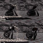 Black Cock Cage Lightweight Traction Chastity Cage