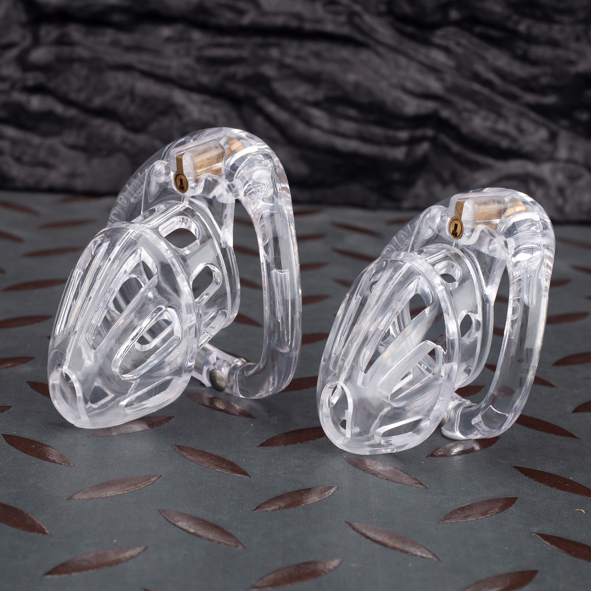 1 Transparent Convenient Chastity Cage Lightweight Cock Cage - Image 1