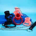 Honeycomb Open Small Chastity Cage Mini Couple Erotic Traction Chain Cock Cage - Image 2