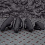 Black Skin Touch Simulation Penis Chastity Cage Realistic Cock Cage - Image 2