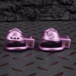 Purple Labia Pussy Sissy Chastity Cage Curved Ring - Image 4