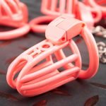 Pink Cock Cage Lightweight Traction Chastity Cage - Image 4