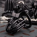 Black Cock Cage Lightweight Traction Chastity Cage - Image 4