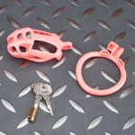 Spikes Pink Mamba Chastity Cage Lightweight Cock Cage Curved Ring - Image 7