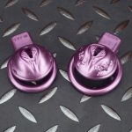 Purple Labia Pussy Sissy Chastity Cage Curved Ring - Image 5