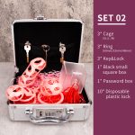 Chastity Cage Set Pink Ghost Cock Cage Flat Ring Chastity Sizes Bundles - Image 10