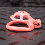 Pink Micro Cock Cage Hexagonal Star Shield Small Chastity Cage Curved Ring - Image 6