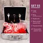 Chastity Cage Set Pink Ghost Cock Cage Flat Ring Chastity Sizes Bundles - Image 11