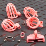 Pink Cock Cage Lightweight Traction Chastity Cage - Image 7