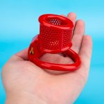 Honeycomb Open Small Chastity Cage Mini Couple Erotic Traction Chain Cock Cage - Image 8