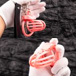 Pink Cock Cage Lightweight Traction Chastity Cage - Image 8