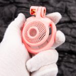 Pink Micro Cock Cage Honeycomb Small Chastity Cage Flat Ring - Image 8
