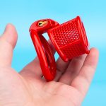Honeycomb Open Small Chastity Cage Mini Couple Erotic Traction Chain Cock Cage - Image 9