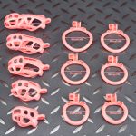 Spikes Pink Mamba Chastity Cage Lightweight Cock Cage Curved Ring - Image 10