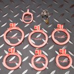 Open Pink Lightweight Chastity Cage Training Device Curved Ring - Image 10
