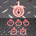 Pink Micro Cock Cage Honeycomb Pussy Small Chastity Cage Curved Ring - Image 9