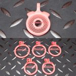 Pink Micro Cock Cage Honeycomb Small Chastity Cage Flat Ring - Image 9