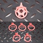 Pink Micro Cock Cage Hexagonal Star Shield Small Chastity Cage Curved Ring - Image 9