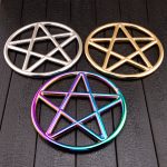 Stainless Steel Pentagram Shibari Suspension Ring – Bondage Rope Ring for Aerial Restraint, Gold/Silver/Rainbow - Image 3