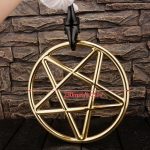 Stainless Steel Pentagram Shibari Suspension Ring – Bondage Rope Ring for Aerial Restraint, Gold/Silver/Rainbow - Image 10