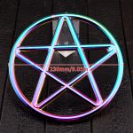 Stainless Steel Pentagram Shibari Suspension Ring – Bondage Rope Ring for Aerial Restraint, Gold/Silver/Rainbow - Image 5