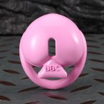 Pink Heart Chastity Cage with 4 Size Rings, Resin 3D Printed Male Chastity Device with Urinary Hole, Lightweight Comfortable Chastity Lock Set for Men - Image 7