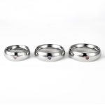 Gem-Inlaid Stainless Steel Ball Stretcher - Heavy-Duty Scrotum Stretching Ring with Elegant Gemstone Decoration - Image 6