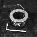 Heavy Duty 316 Stainless Steel Ball Stretcher with Locking Ring - Premium CBT Ball Stretching Weight for Intimate Pleasure