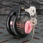 3D Printed Resin Chastity Cage with Silicone Urethral Plug, Lightweight Breathable Male Chastity Device - Image 2