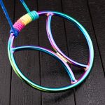 Shibari Suspension Ring Stainless Steel Bondage Restraint Ring with Swivel Hook - Image 2