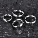 Gem-Inlaid Stainless Steel Ball Stretcher - Heavy-Duty Scrotum Stretching Ring with Elegant Gemstone Decoration