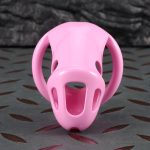 3D Printed Resin Chastity Cage, 2 Sizes Available, Cute Pink Lightweight Breathable Male Chastity Device with 4 Size Rings & Lock Keys for Men - Image 7