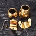 24K Gold Plated Stainless Steel Ball Stretcher - Heavy-Duty Weighted Scrotum Stretcher, Secure Non-Pinch Design, S/M/L Sizes for CBT & Progressive Stretching Training - Image 2