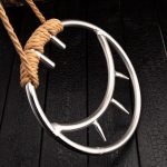 Premium 316 Stainless Steel Shibari Suspension Ring – Heavy Duty Bondage Hanging Ring with Spikes (200mm, 3 Colors) - Image 7