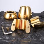 24K Gold Plated Stainless Steel Ball Stretcher - Heavy-Duty Weighted Scrotum Stretcher, Secure Non-Pinch Design, S/M/L Sizes for CBT & Progressive Stretching Training - Image 3