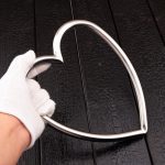 Heart Shaped Shibari Suspension Ring, Heavy Duty Stainless Steel BDSM Bondage Rainbow/Silver Rope Bondage Hanging Ring - Image 3