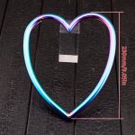 Heart Shaped Shibari Suspension Ring, Heavy Duty Stainless Steel BDSM Bondage Rainbow/Silver Rope Bondage Hanging Ring - Image 2